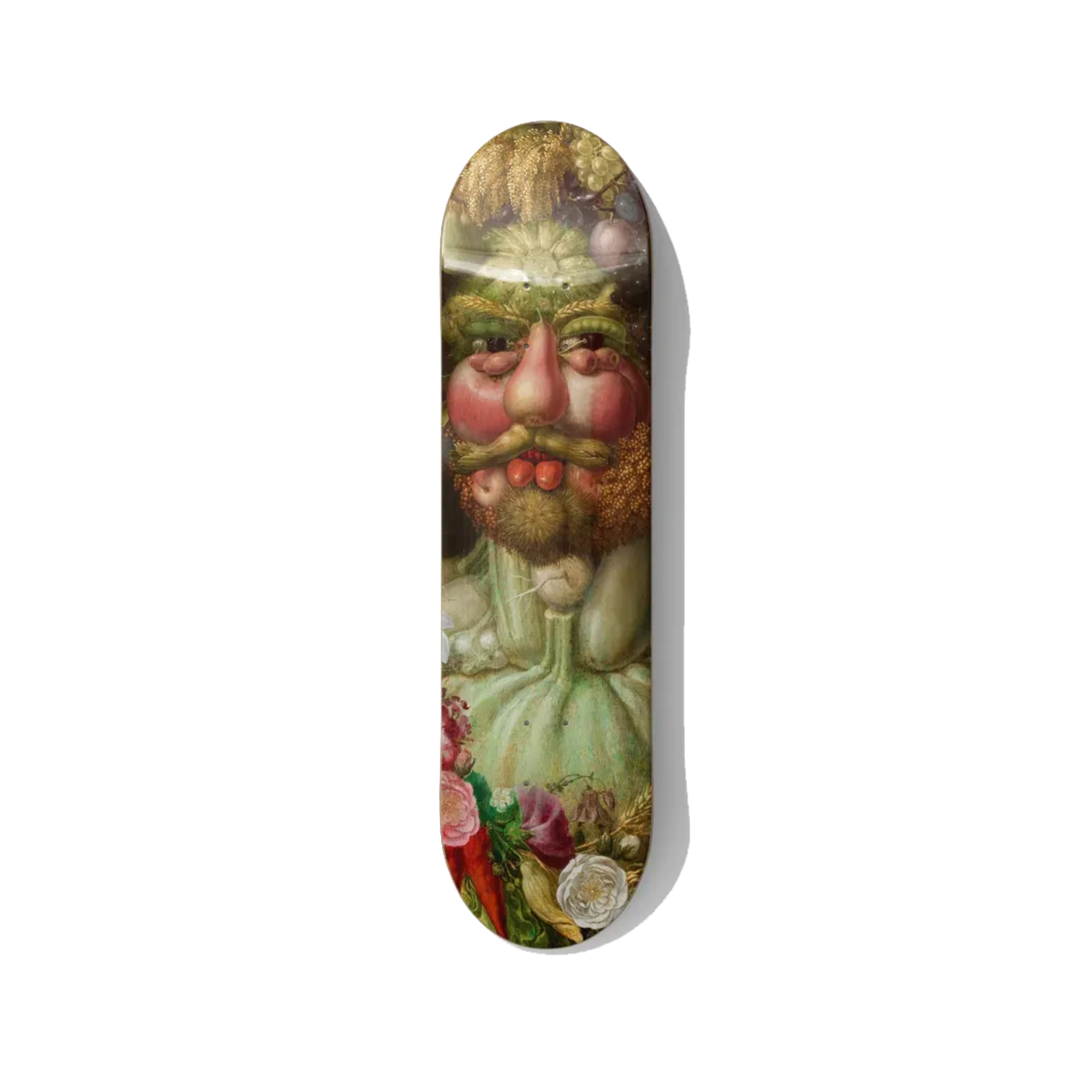 Arcimboldo's Vertumnus Portrait Skateboard Wall Art - Premium Canadian Maple Deck