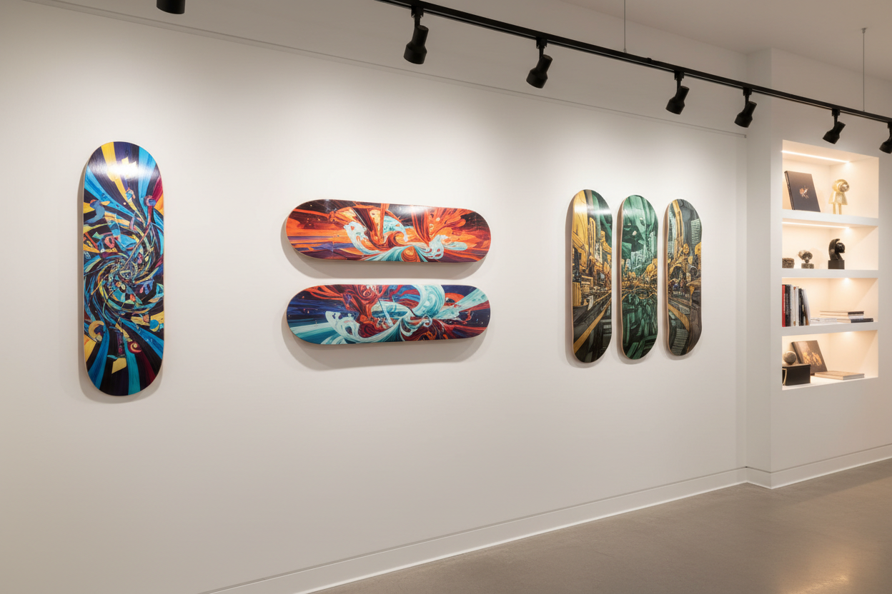  Single vs Diptych vs Triptych Skateboard Wall Art