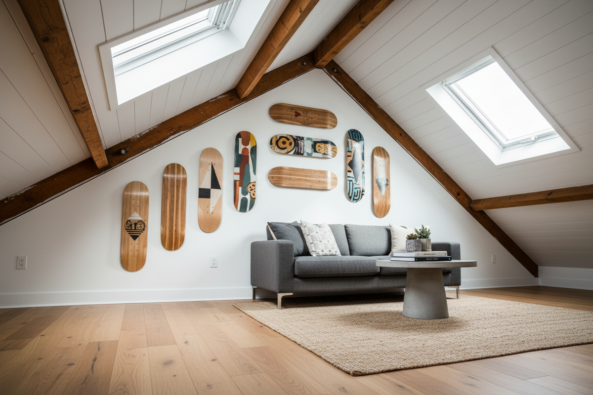 15 Cool Skateboard Wall Art Designs for Home Decor