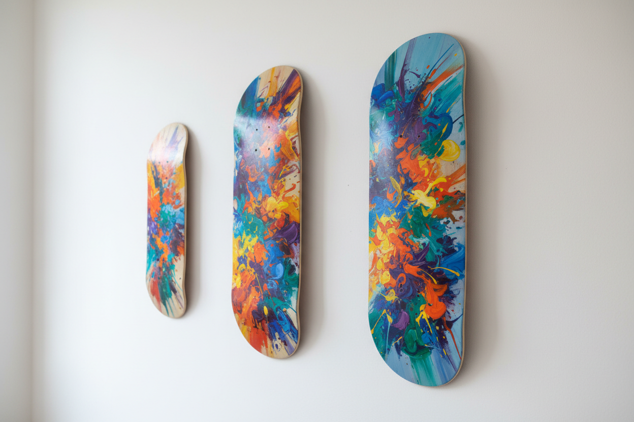 Skateboard Wall Art Size Guide