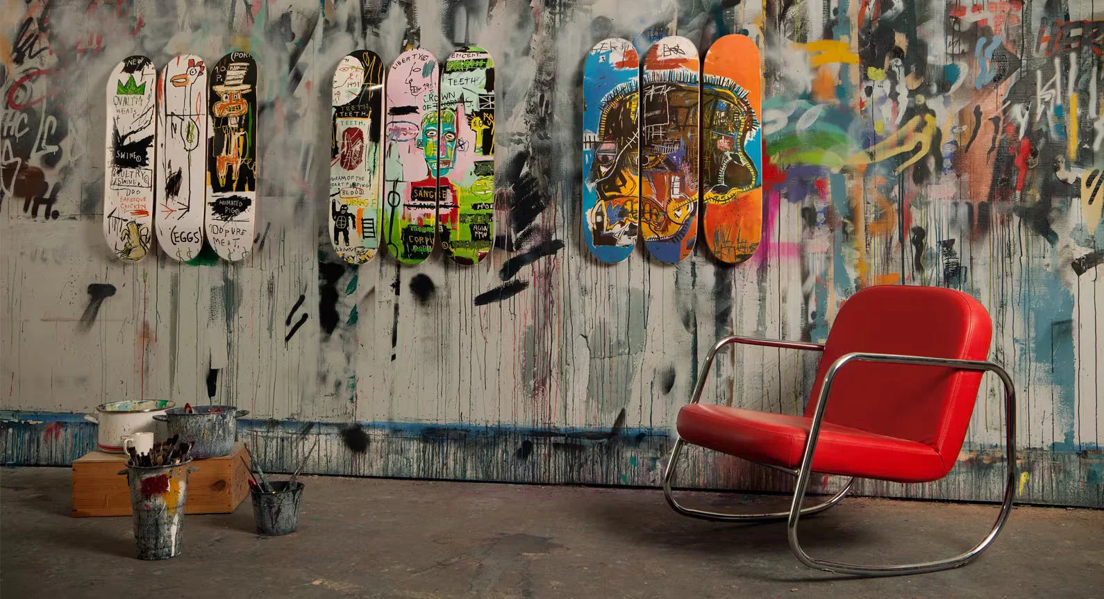 Skateboard art