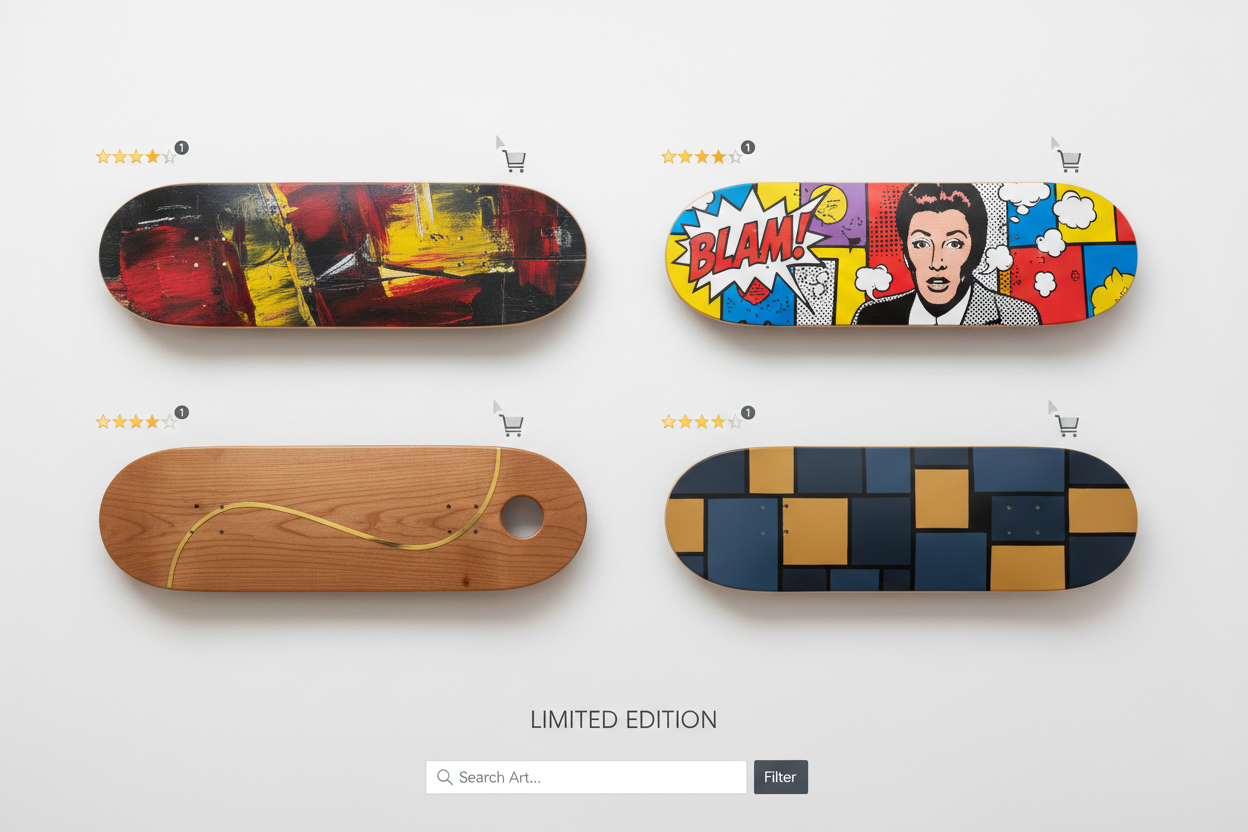 Best Online Marketplaces for Limited Edition Skateboard Art