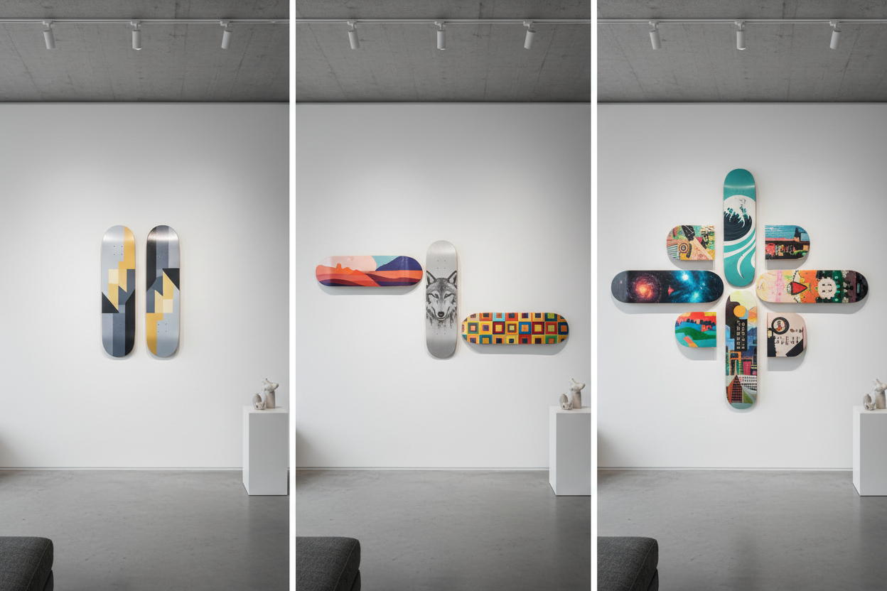 Best Skateboard Wall Art Sets for Gallery Walls (2, 3, 5+ Pieces)