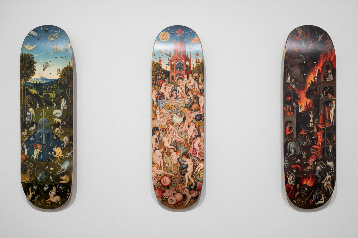 Bosch's Garden of Earthly Delights on Skateboards: Triptych Guide