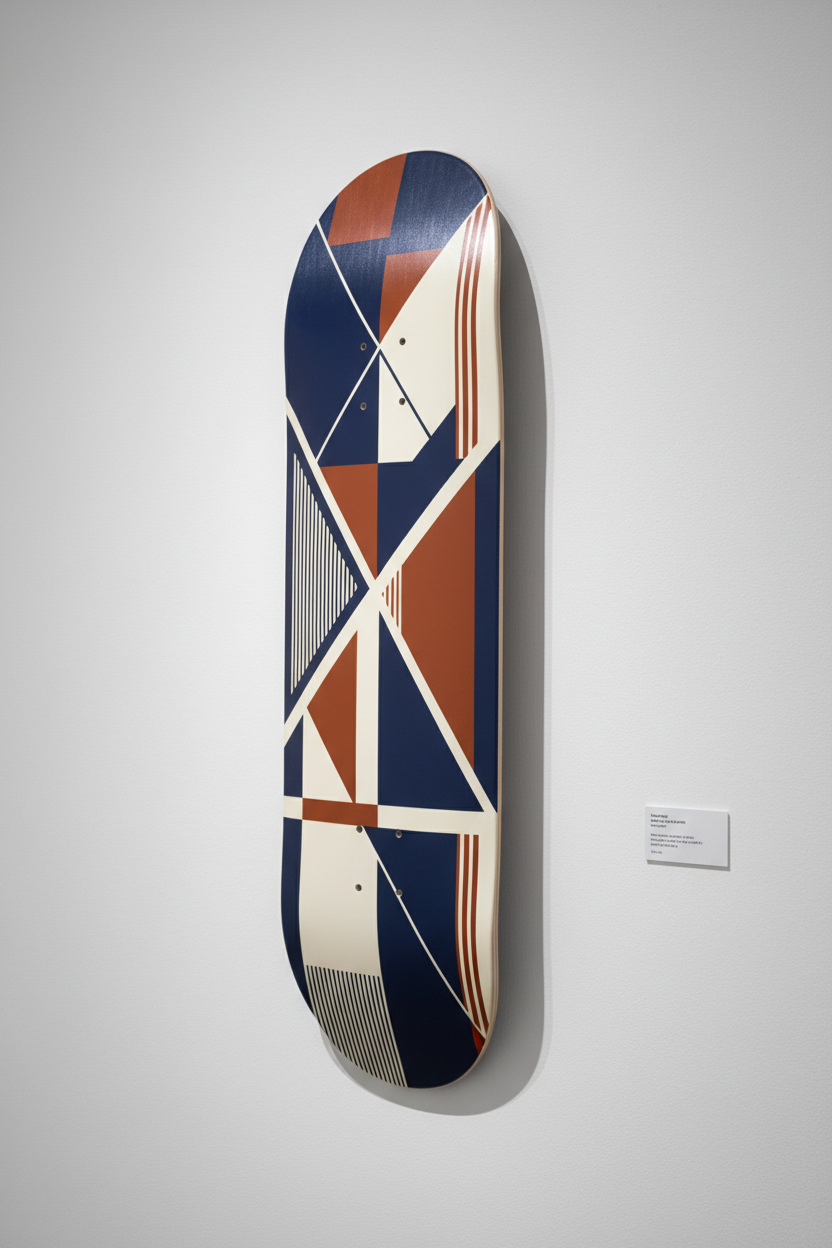 Custom Abstract & Geometric Skateboard Deck 