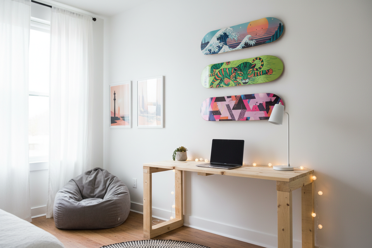  Dorm Room Skateboard Decor Ideas on a Budget
