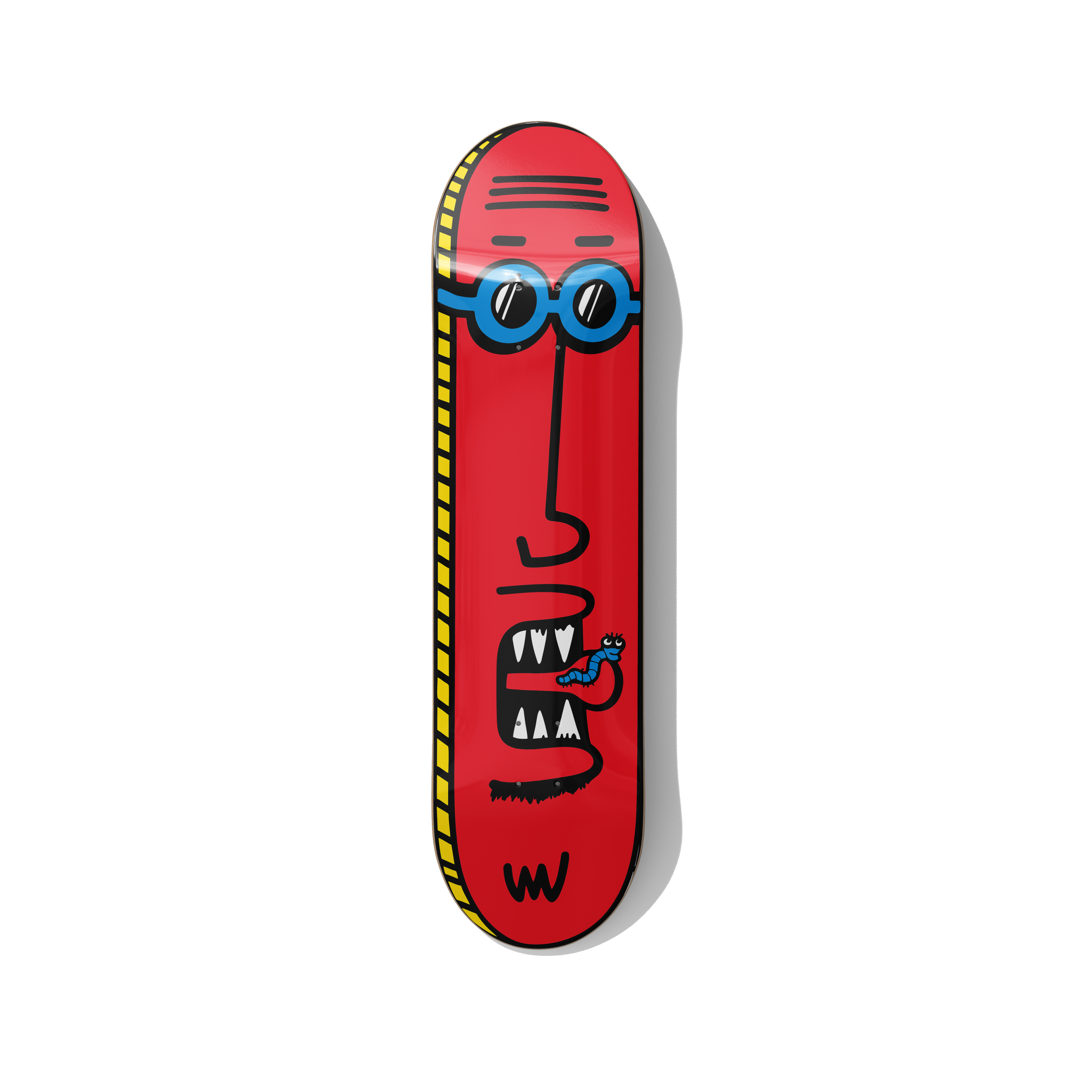 Skateboard art for renters complete guide 2026 DeckArts Berlin light 1kg damage-free adhesive strip no drilling deposit-safe slim tall form small rented walls moves between homes durable personal design your own deck