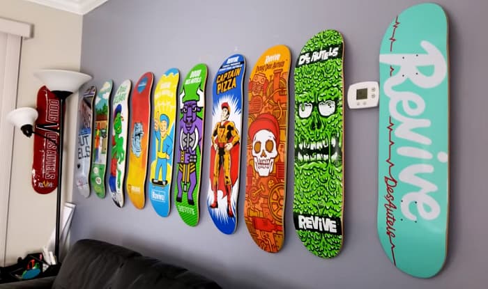 How to Display Skateboard Decks Without Drilling Holes