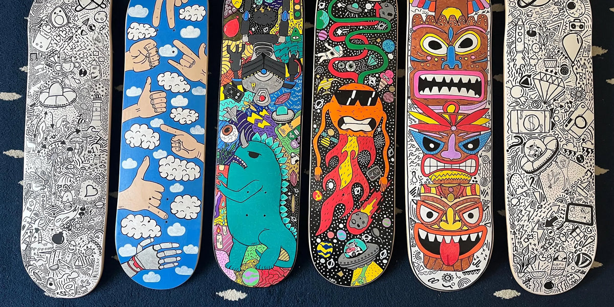 Unique Skateboard Art: Artist Decks for Your Wall