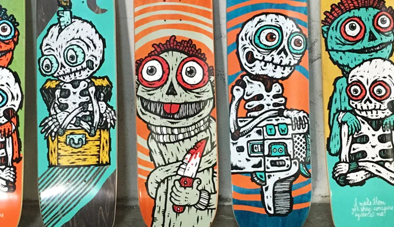 skateboard art