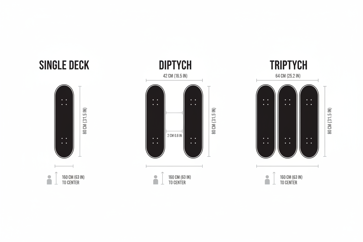  Skateboard Deck Art Size Guide for Wall Hanging