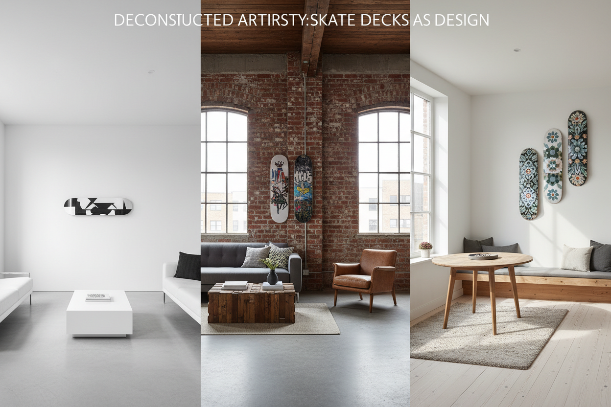 Skateboard Wall Art — How to Match It to Minimalist, Loft & Scandi Interiors