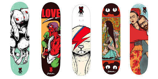 skateboard art
