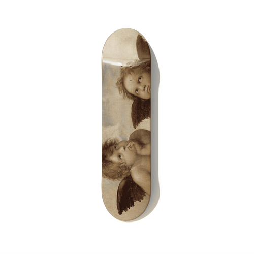 Raphael Sistine Madonna Cherubs – Iconic Renaissance Angels Skateboard Art - deckarts.com