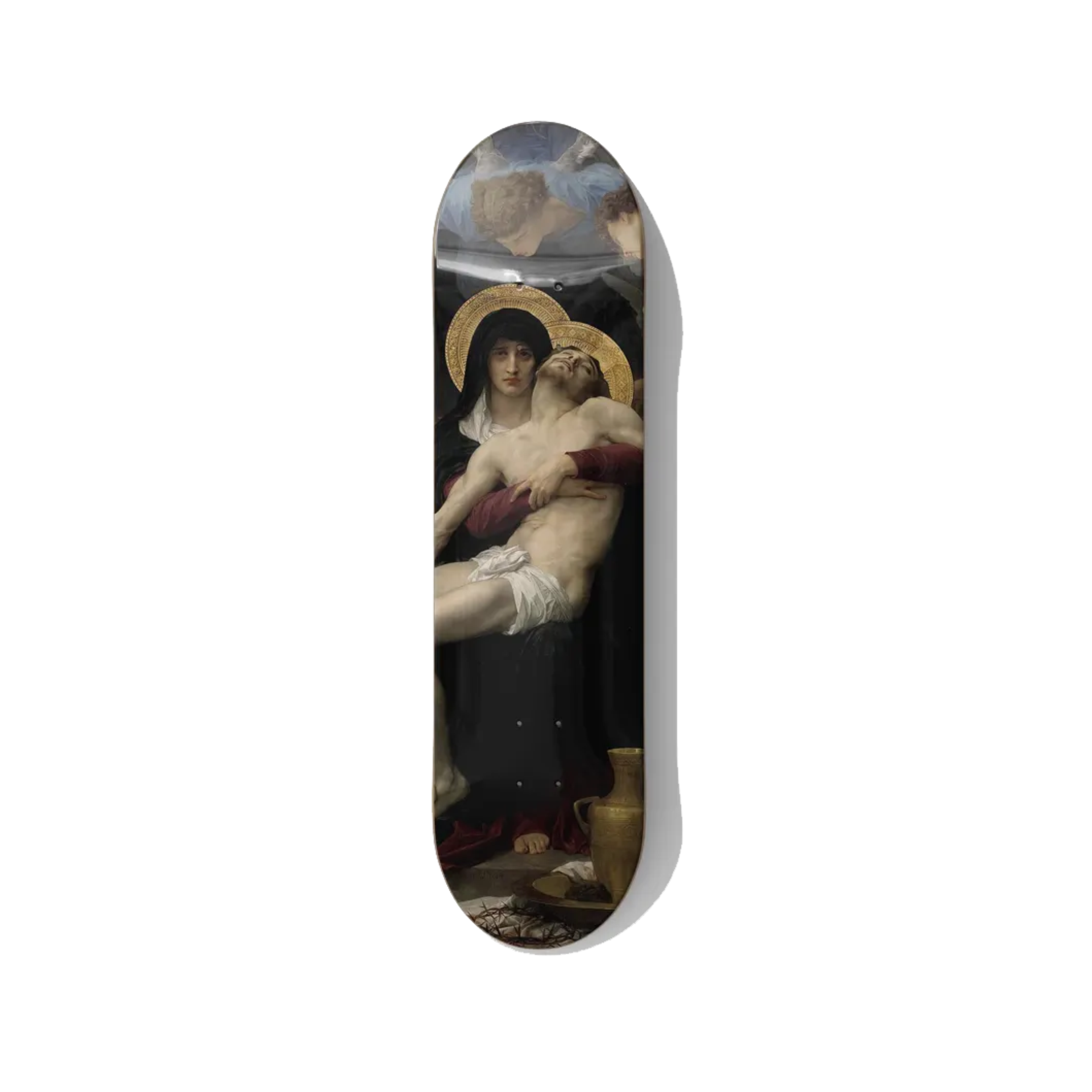 Bouguereau Pietà – Academic Religious Art Skateboard Wall Decor - deckarts.com