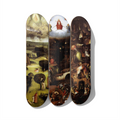 Hieronymus Bosch - The Last Judgment Skateboard Deck Triptych Wall Art - Premium Canadian Maple - deckarts.com