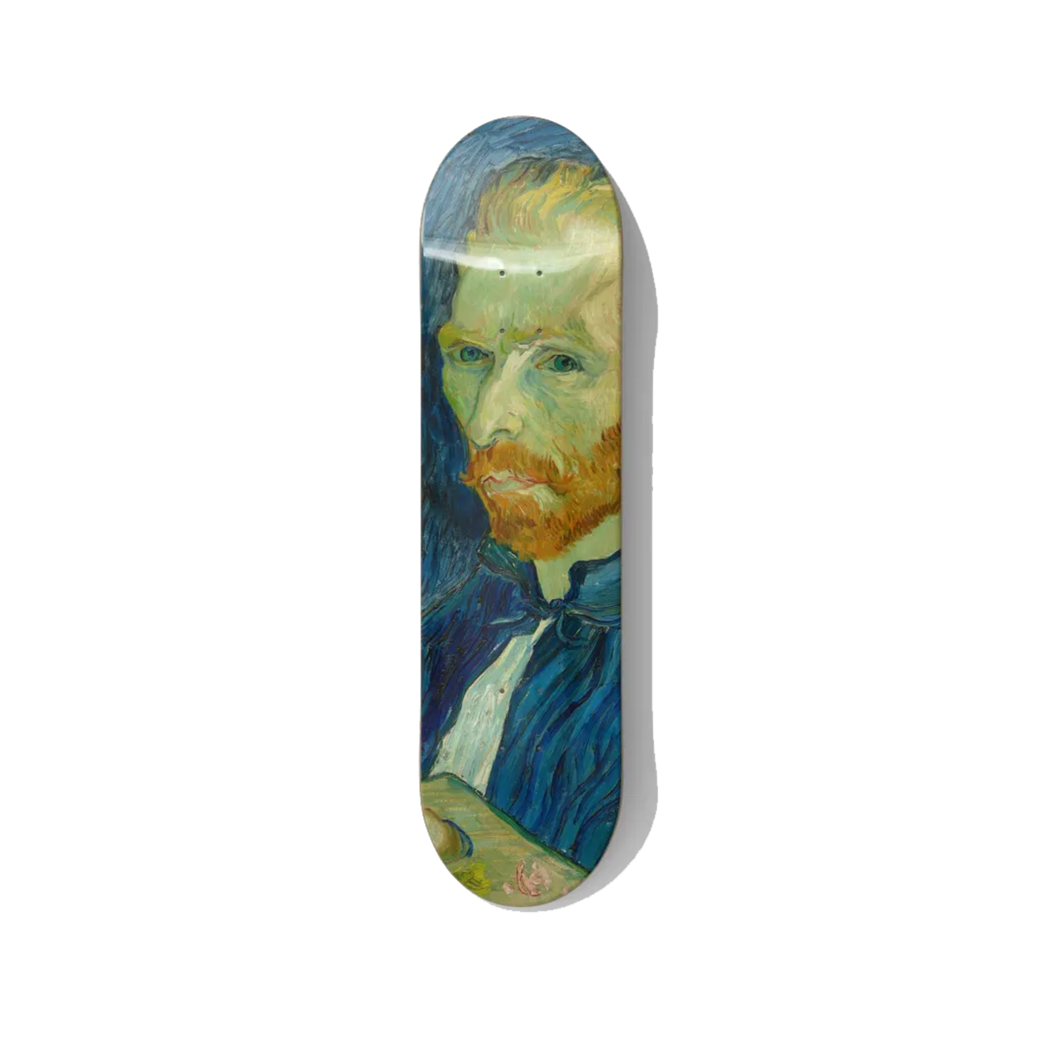 Van Gogh Self-Portrait – Impressionist Icon Skateboard Wall Art - deckarts.com