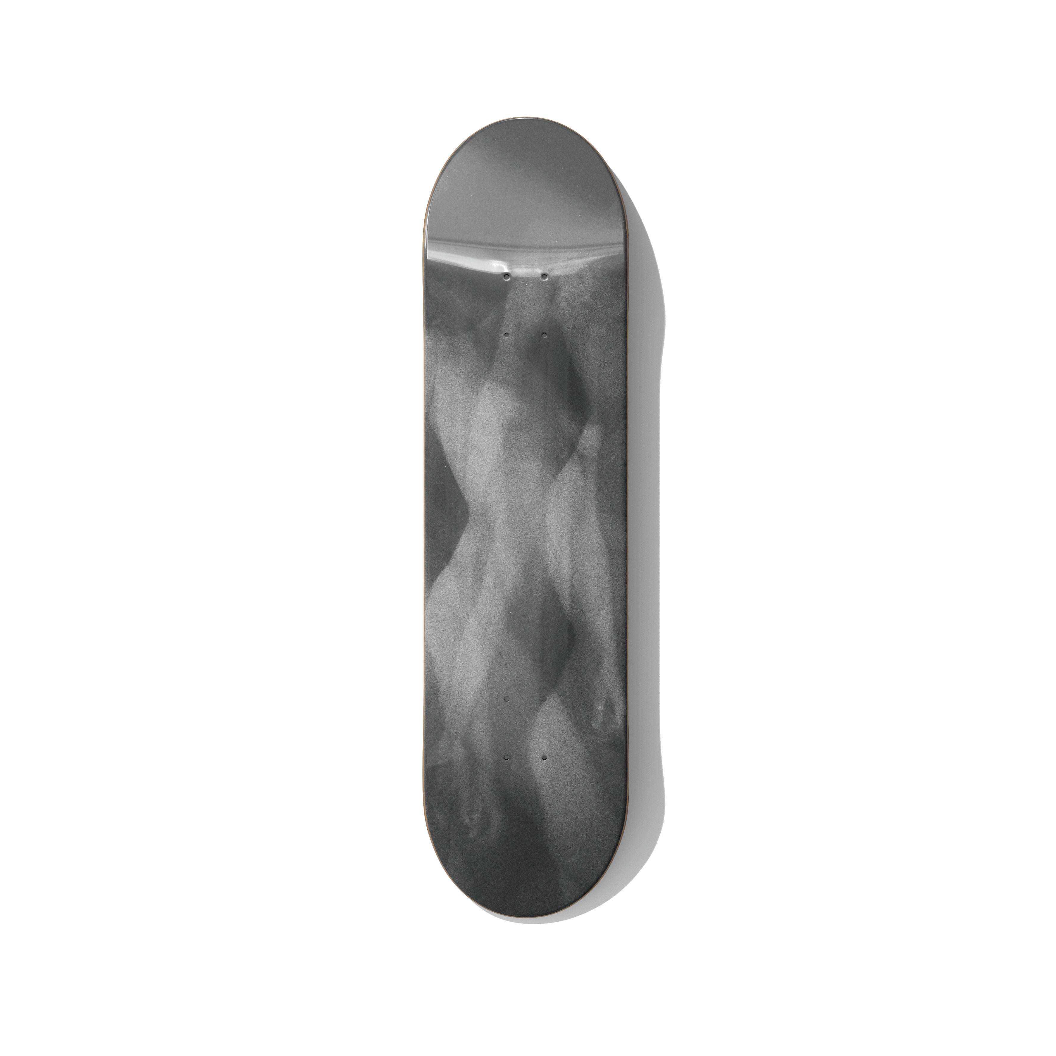 In Praise of Shadows Mirage Portrait skateboard wall art on premium Canadian maple deck