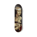 Leonardo da Vinci Lady with an Ermine Skateboard Wall Art - Premium Canadian Maple Deck.