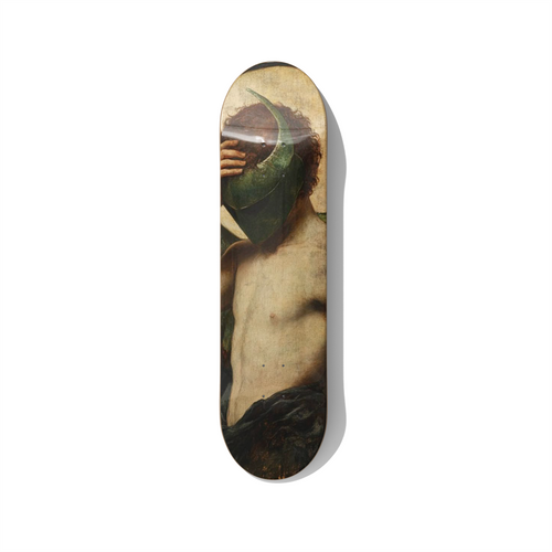 The Silent Guardian – Neo-Classical Fantasy Skateboard Wall Art – Premium Canadian Maple Deck