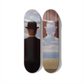 René Magritte – The Son of Man (Back & Shadow) Skateboard Deck Diptych Wall Art – Premium Canadian Maple Deck - deckarts.com