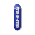 Keep It Real – Blue Minimalist Typography Skateboard Wall Art – Premium Canadian Maple Deck - deckarts.com
