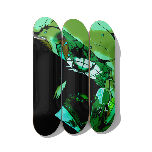 Skateboard Art – Touching The Presence Triptych Deck Set