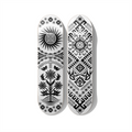 Skateboard art Baltic folklore