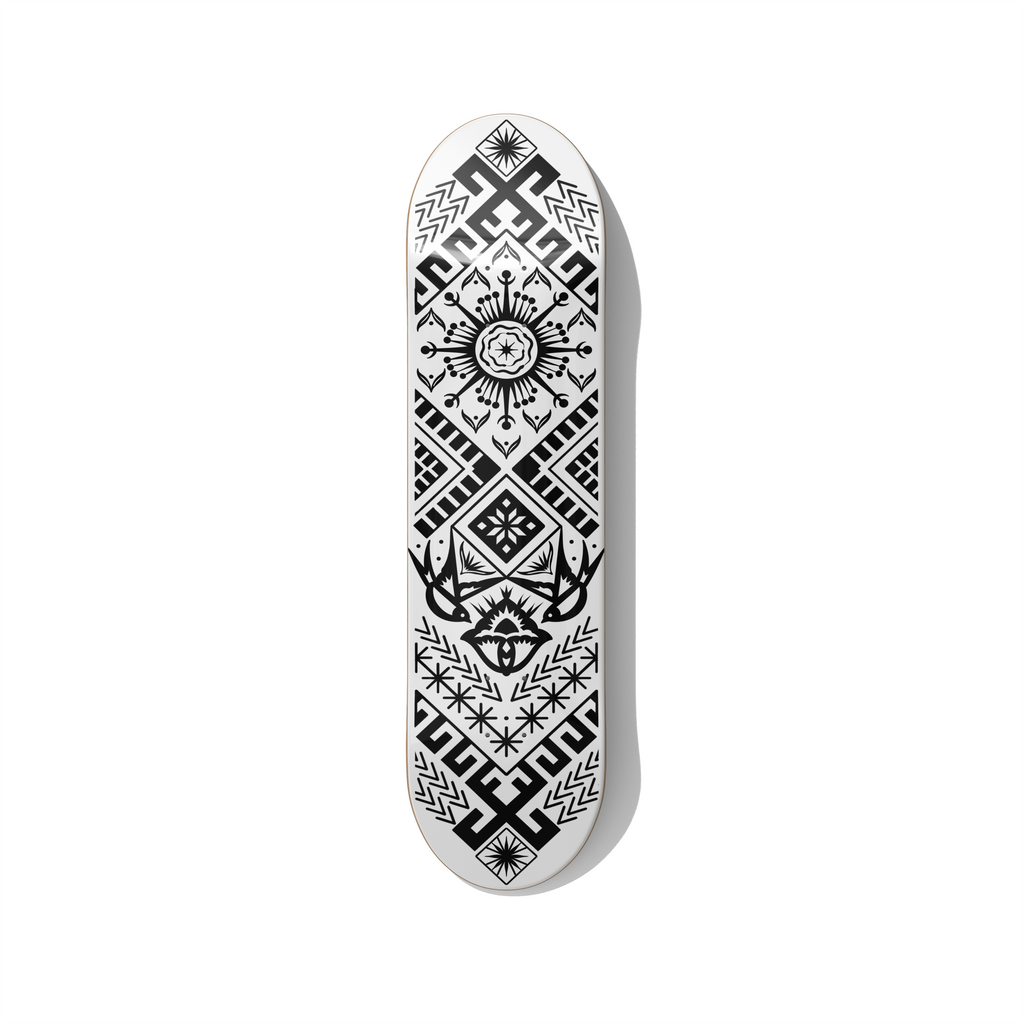 Skateboard art Baltic folklore