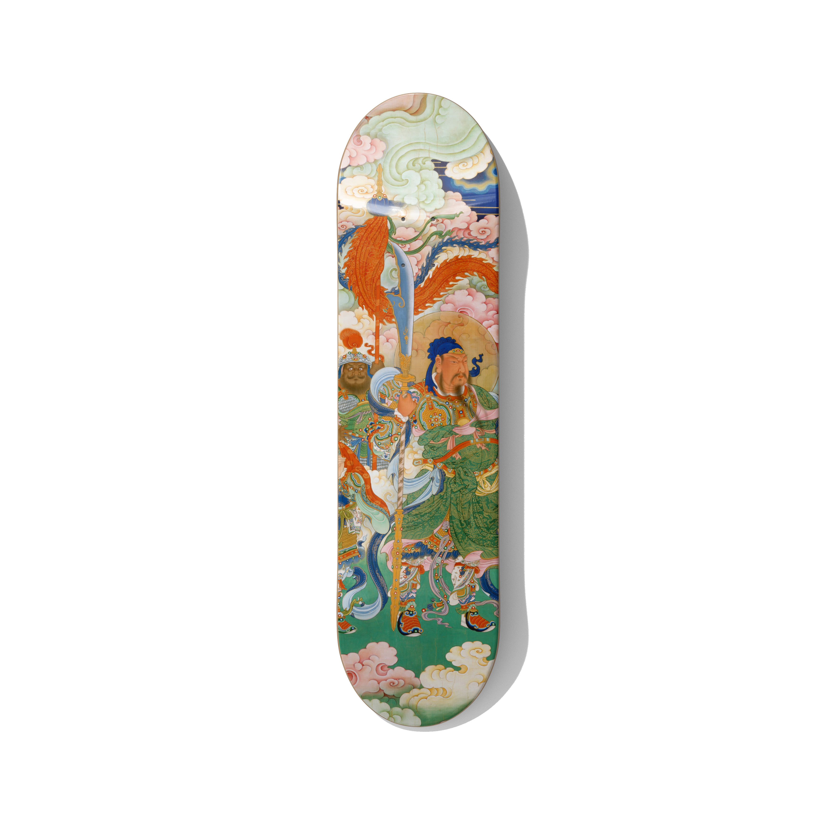 Guan Yu (Guan Gong) – Chinese Deity of War Skateboard Wall Art – Premium Canadian Maple Deck - deckarts.com