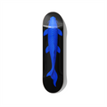 Blueprint koi fish blue skateboard wall art on premium Canadian maple deck